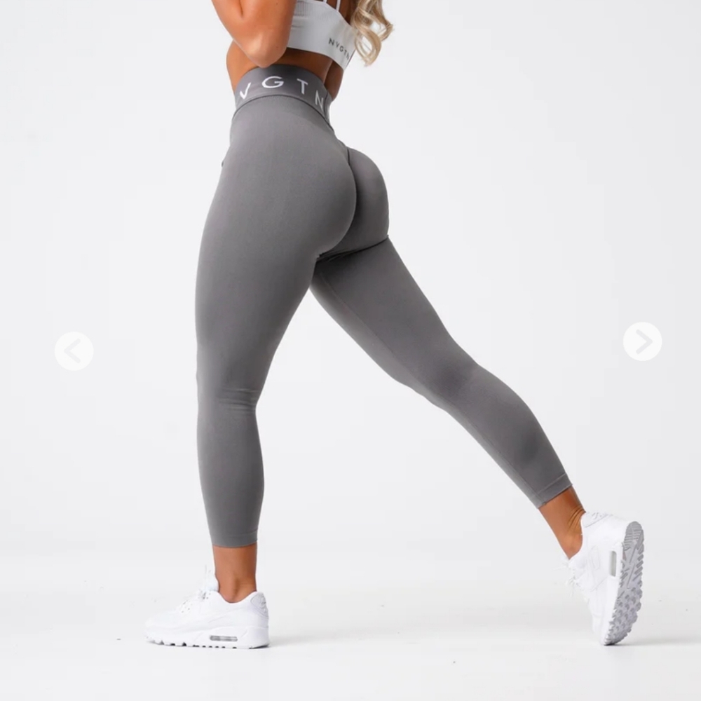 NVGTN charcoal grey seamless sport legging